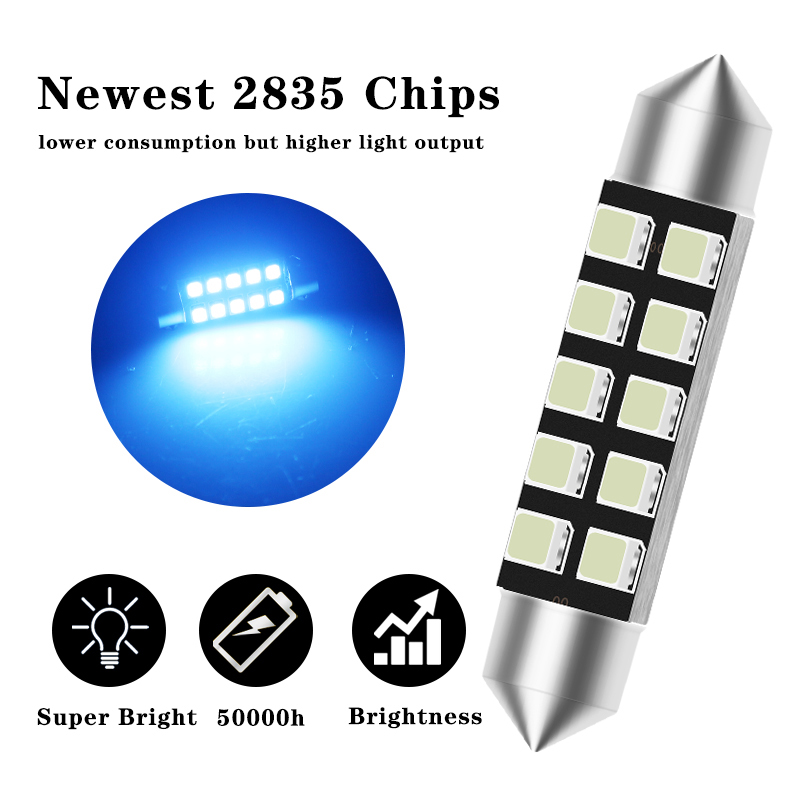 2 Stück LED C5W Licht Girlande – Actinic Blue Led Bewertung und Preis