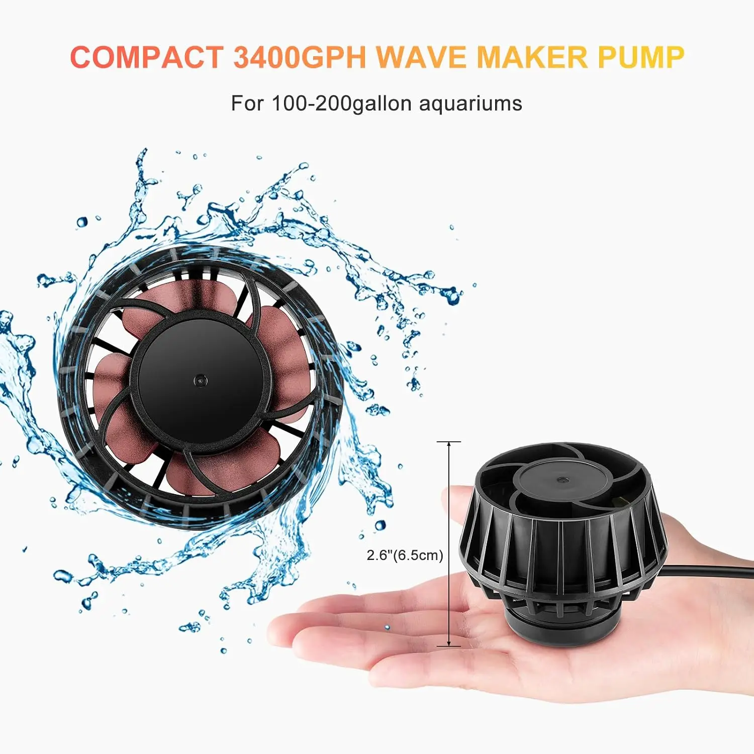 3400GPH Aquarium-Wellengenerat – Powerhead Wave Maker Bewertung und Preis